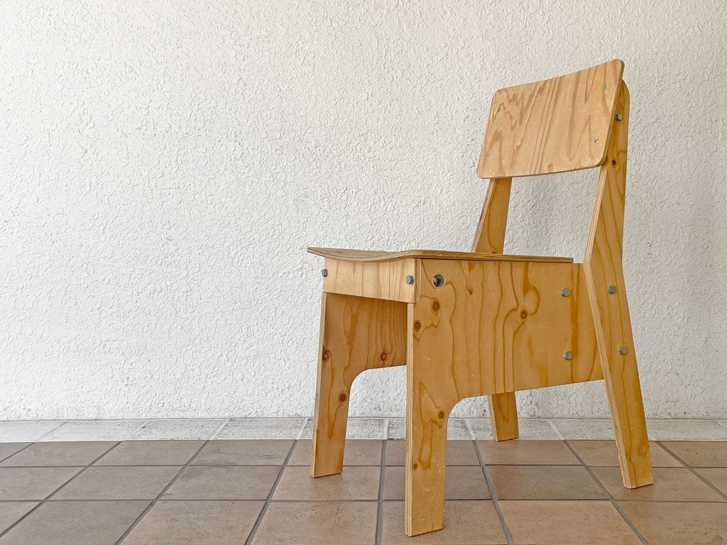 ピート・ヘイン・イーク Piet Hein Eek クライシス チェア CRISIS CHAIR LAQUERED プライウッド ナチュラル系 オランダ ◇