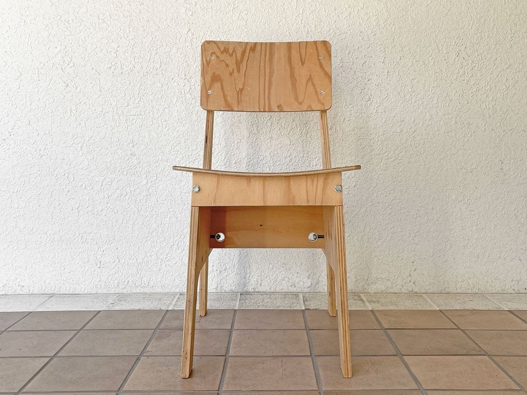 ピート・ヘイン・イーク Piet Hein Eek クライシス チェア CRISIS CHAIR LAQUERED プライウッド ナチュラル系 オランダ ◇