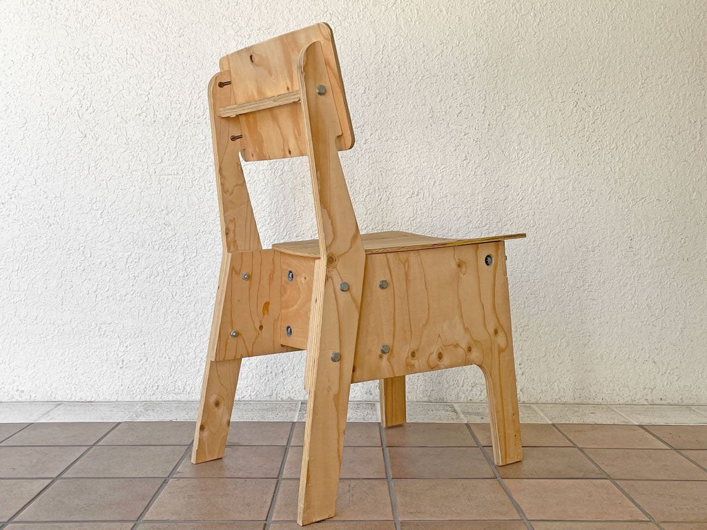 ピート・ヘイン・イーク Piet Hein Eek クライシス チェア CRISIS CHAIR LAQUERED プライウッド ナチュラル系 オランダ ◇