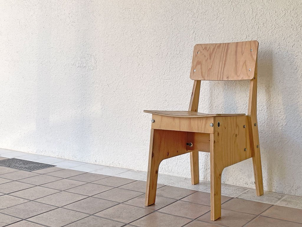 ピート・ヘイン・イーク Piet Hein Eek クライシス チェア CRISIS CHAIR LAQUERED プライウッド ナチュラル系 オランダ ◇