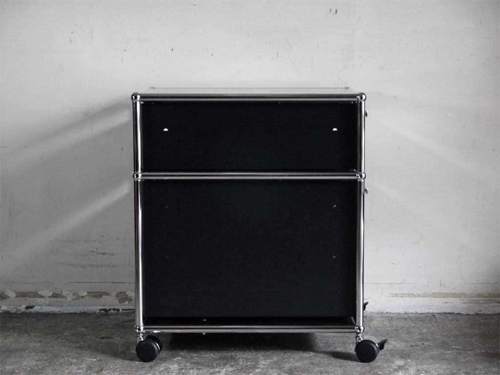 USMハラー USM Haller モジュラーファニチャー Modular Furniture ハラーシステム ロールボーイ デスクワゴン グラファイトブラック ■