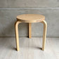 アルテック Artek スツール60 Stool60 3本脚 アルヴァ・アアルト バーチ材 フィンランド 北欧家具 ナチュラル  ♪