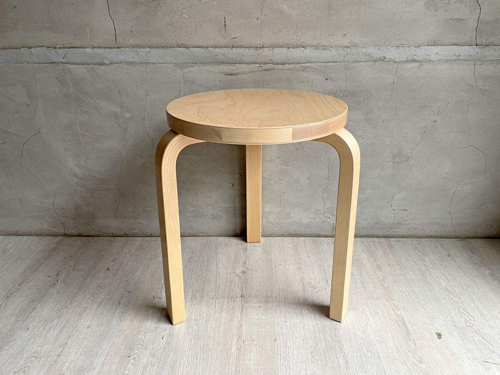 アルテック Artek スツール60 Stool60 3本脚 アルヴァ・アアルト バーチ材 フィンランド 北欧家具 ナチュラル  ♪