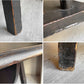 ビンテージ ドロップリーフテーブル バタフライテーブル ブラック 39～94cm 折り畳み式 ♪