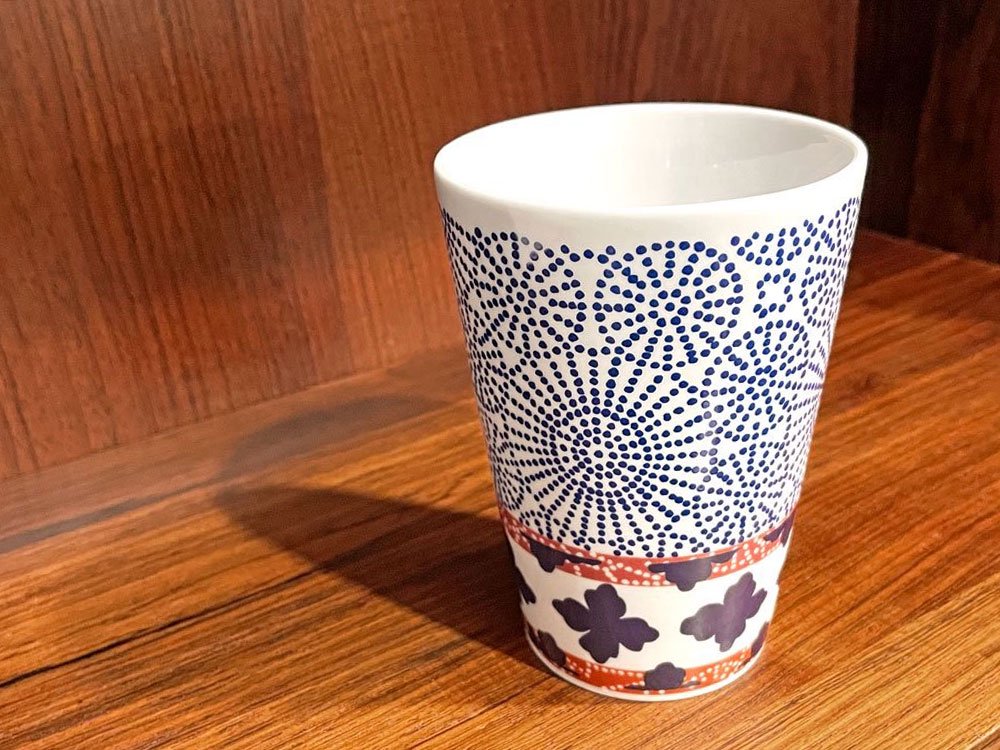 マリメッコ Marimekko キオト Kioto Latte Mug 2005年 マグカップ コーヒーカップ 北欧食器 希少 ◇