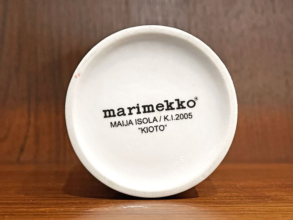 マリメッコ Marimekko キオト Kioto Latte Mug 2005年 マグカップ コーヒーカップ 北欧食器 希少 ◇