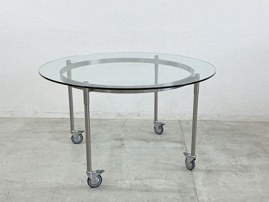 ドリアデ driade イト ITO ガラストップ ラウンド テーブル Glass top round table 130ｃｍ マルコ・ザヌーゾ Jr. イタリア 〓