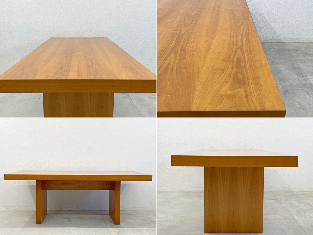 コンランショップ THE CONRAN SHOP ダイニングテーブル Dining Table チェリー材 200ｃｍ ナチュラル モダン 〓