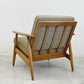 北欧ビンテージ scandinavian Vintage イージーチェア Easy chair スプリングクッション+ウッドフレーム アームチェア シングルソファ 〓