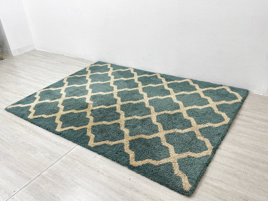 アクメファニチャー ACME Furniture ラインズC ラグマット LINES C RUG 200×140 cm ジオメトリックパターン ライトブルー 絨毯 幾何学模様 定価￥41,800- ●