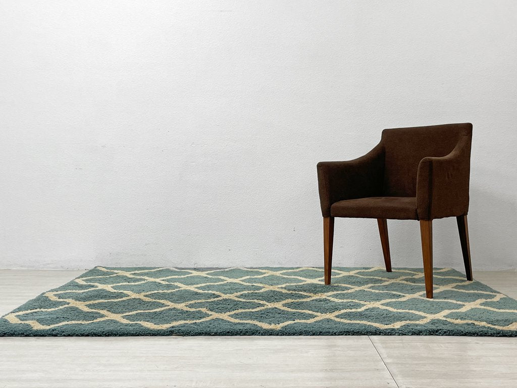 アクメファニチャー ACME Furniture ラインズC ラグマット LINES C RUG 200×140 cm ジオメトリックパターン ライトブルー 絨毯 幾何学模様 定価￥41,800- ●