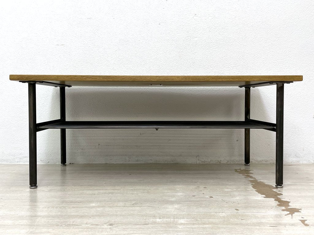 ジャーナルスタンダードファニチャー journal standard Furniture jsF サンク SENS コーヒーテーブル ローテーブル オーク無垢材 スチール 工業系 ●