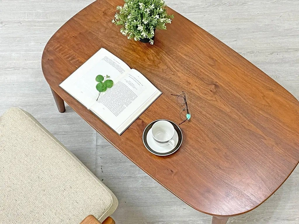 家具蔵 KAGURA グレース GRACE リビングテーブル LIVING TABLE ウォールナット無垢材 ローテーブル W105cm クラフト家具 ●