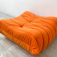 リーンロゼ ligne roset トーゴ TOGO パフ オットマン ウルトラスエード 8223-Orange ミッシェル・デュカロワ フランス 定価￥165,000-  ●