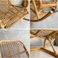 台湾丸十公司 MARUJU'S RATTAN FURNITURE ビンテージ ロッキングチェア 安楽椅子 揺り椅子 ラタン 籐 アジアンリゾートスタイル B ♪