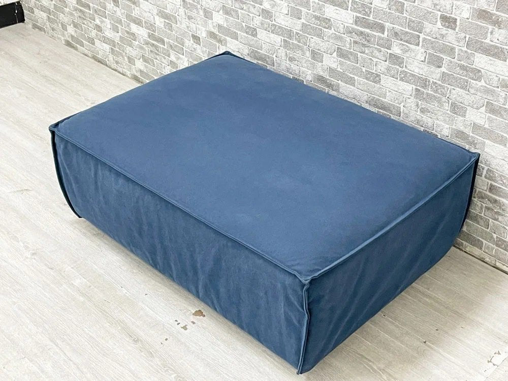 レンバシー REMBASSY マニソファ オットマン MANI sofa OTTOMAN 倉敷帆布 ネイビー系 カバーリング 定価102,800円 ●