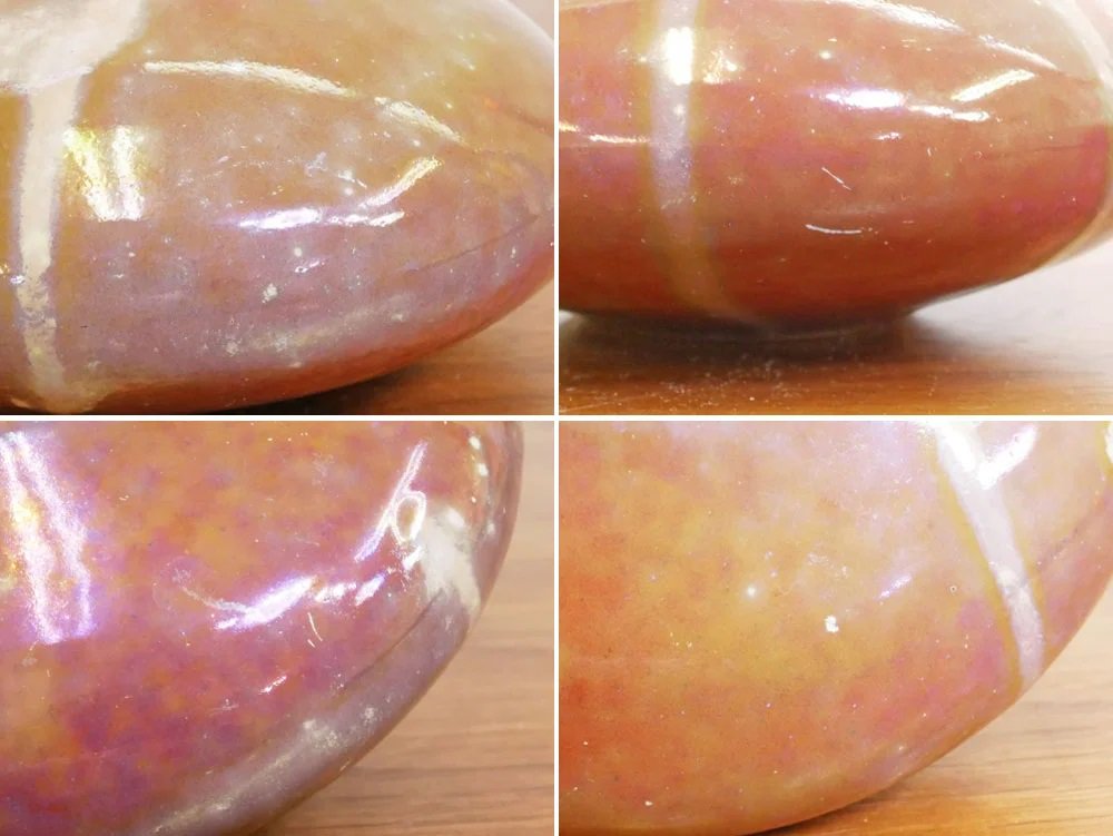 モバック Mobach ceramics フラワーベース 一輪挿し luster glaze ピンク系 ラスター ラウンド Φ15cm オランダ ダッチビンテージ ミッドセンチュリー ●