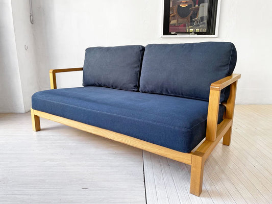 フランネルソファ FLANNEL SOFA ストランド STRAND 2.5P ソファ オーク材 ファブリック ネイビー ★