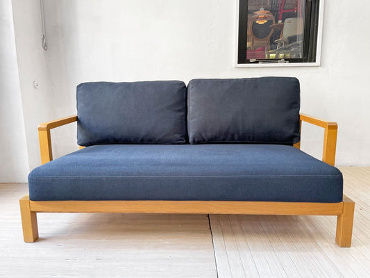 フランネルソファ FLANNEL SOFA ストランド STRAND 2.5P ソファ オーク材 ファブリック ネイビー ★