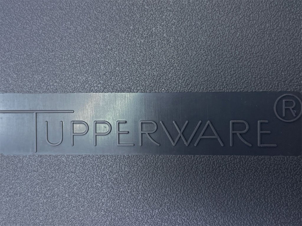 タッパーウェア Tupperware スーパーケース Super Case ロング 38&56リットル 5個セット フタ付き ホワイト×グレー ●