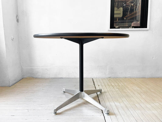 ハーマンミラー Herman Miller コントラクトテーブル Contract table ラウンド ホワイト Φ90 C&R イームズ ミッドセンチュリー ★