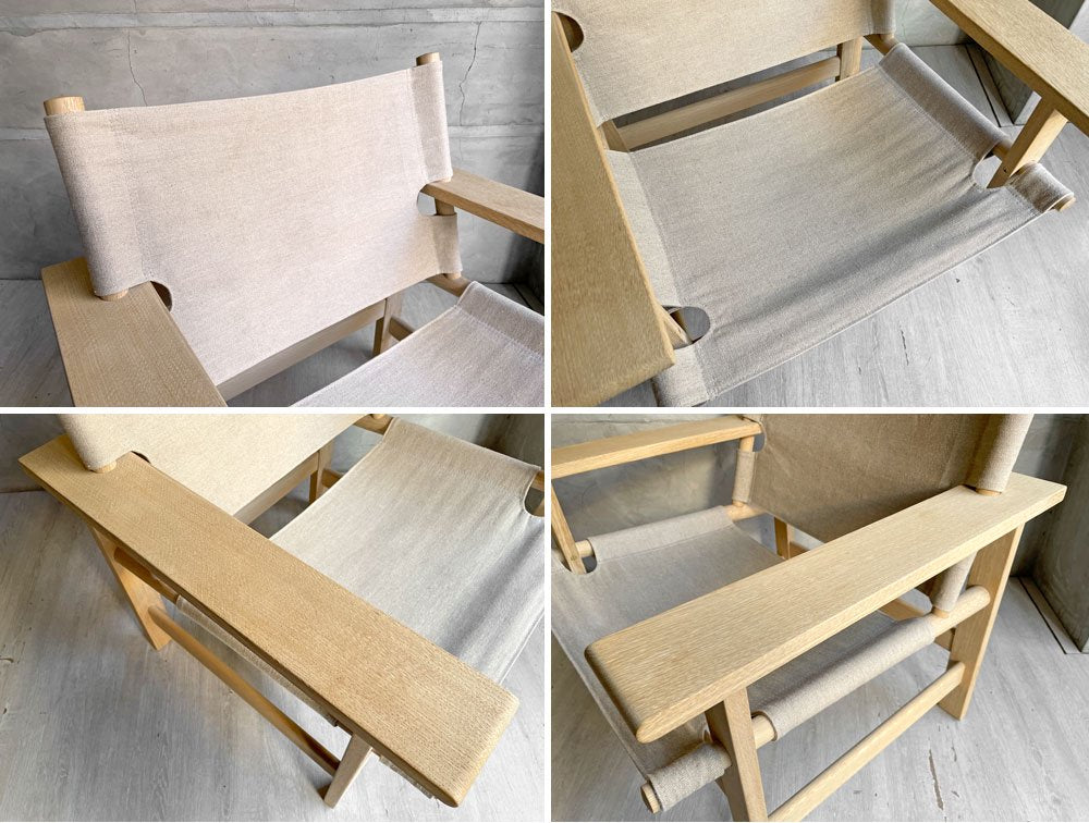 フレデリシア FREDERICIA Model 2031 キャンバスチェア CANVAS CHAIR ラウンジチェア オーク材 ソープフィニッシュ ボーエ・モーエンセン 定価\443,300-♪