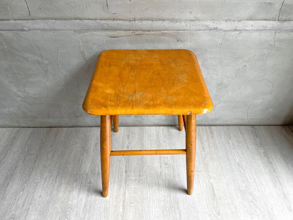 EDSBY VERKEN ファネットスツール Fanett Stool イルマリ・タピオヴァーラ Ilmari Tapiovaara スウェーデン 1950-60s 北欧ビンテージ 希少 ♪