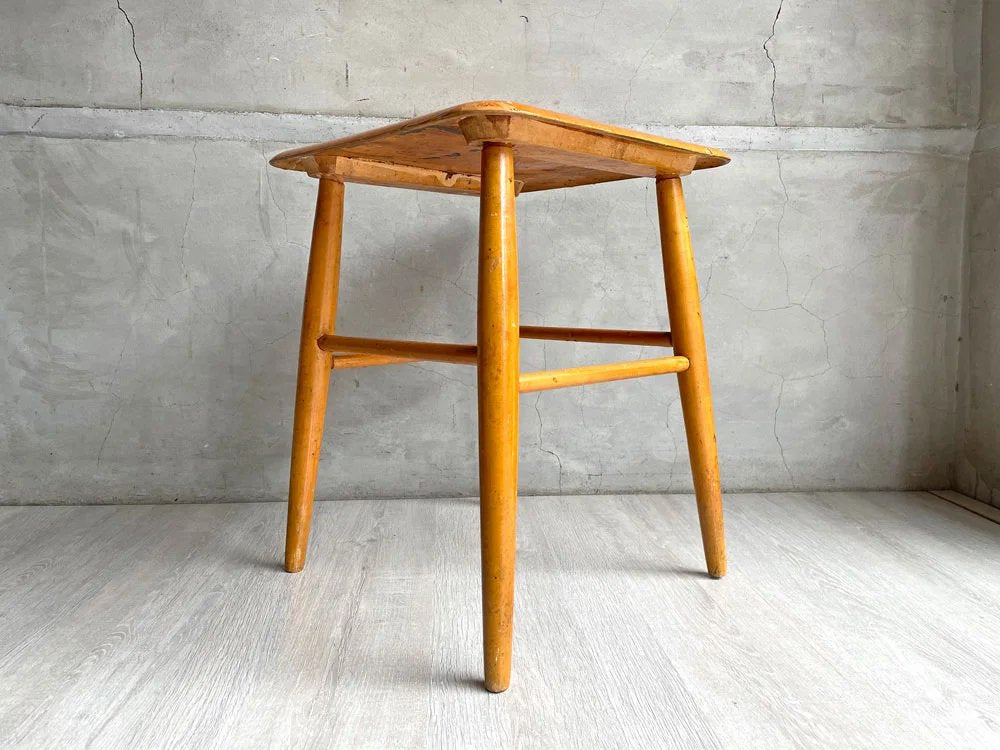 EDSBY VERKEN ファネットスツール Fanett Stool イルマリ・タピオヴァーラ Ilmari Tapiovaara スウェーデン 1950-60s 北欧ビンテージ 希少 ♪