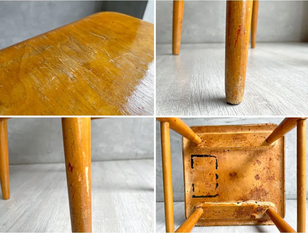 EDSBY VERKEN ファネットスツール Fanett Stool イルマリ・タピオヴァーラ Ilmari Tapiovaara スウェーデン 1950-60s 北欧ビンテージ 希少 ♪