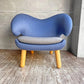 ワンコレクション Onecollection ハウスオブフィンユール HOUSE OF FINN JUHL ペリカンチェア Pelican Chair ファブリック ブルー×グレー ボタンレス仕様 ♪