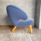 ワンコレクション Onecollection ハウスオブフィンユール HOUSE OF FINN JUHL ペリカンチェア Pelican Chair ファブリック ブルー×グレー ボタンレス仕様 ♪