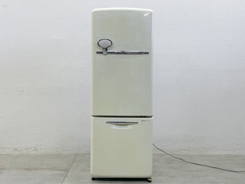 ナショナル National ウィル WiLL FRIDGE mini パーソナルノンフロン冷凍冷蔵庫 ホワイト 2002年製 162L オリジナル ノスタルジックデザイン〓