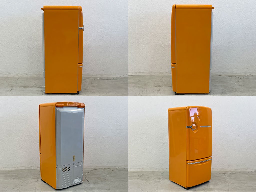 ナショナル National ウィル WiLL Fridge 260L 冷蔵庫 希少カラー 限定100台 オレンジ 2001年製 レトロ ノスタルジックデザイン 〓