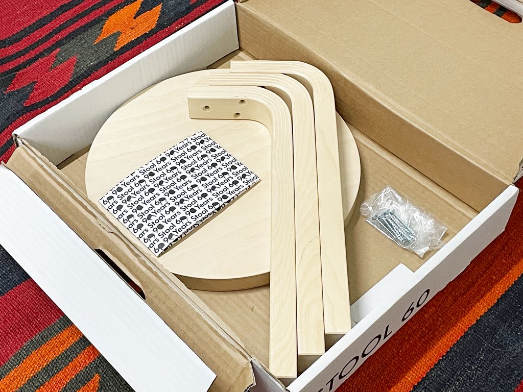 アルテック artek スツール60 バーチ材 3本脚 アルヴァ・アアルト 未使用品 参考定価￥31,900- ◇