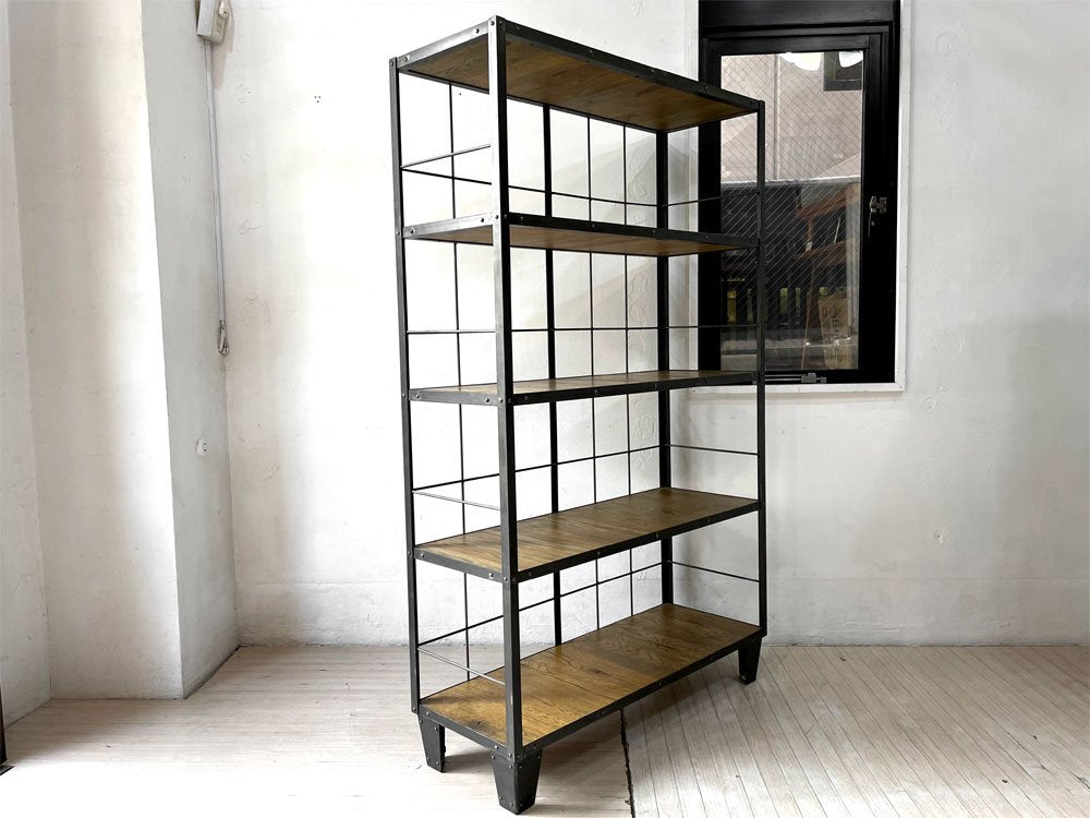 ジャーナルスタンダードファニチャー journal standard Furniture カルビ シェルフ CALVI SHELF アイアン オーク材 ★