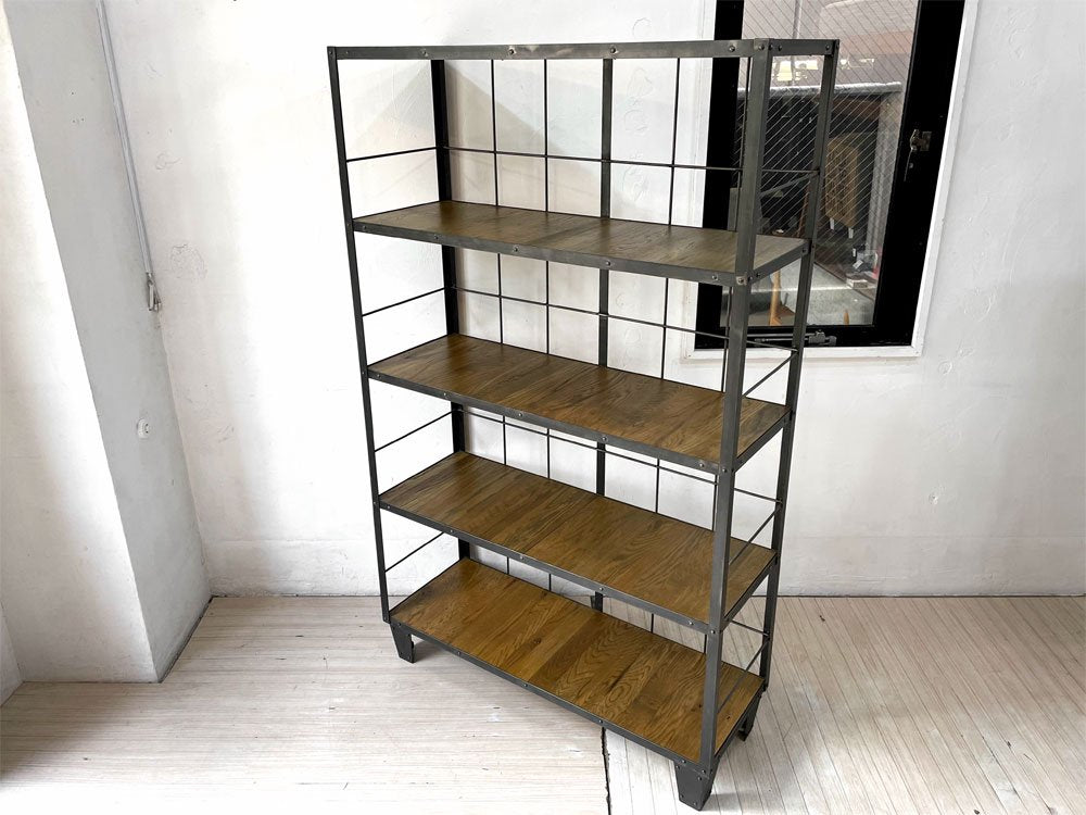 ジャーナルスタンダードファニチャー journal standard Furniture カルビ シェルフ CALVI SHELF アイアン オーク材 ★