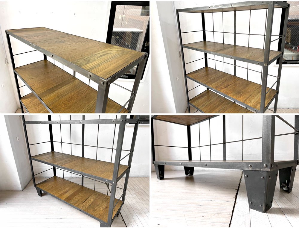 ジャーナルスタンダードファニチャー journal standard Furniture カルビ シェルフ CALVI SHELF アイアン オーク材 ★