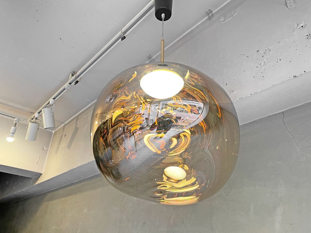 トム・ディクソン Tom Dixon メルト MELT 50 PENDANT LED ペンダントライト ゴールド ヤマギワ取り扱い イギリス 定価￥248,000- ♪