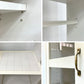 モモナチュラル Momo natural ランド LAND キッチンボード タイルトップ フラップ扉 レンジボード 食器棚 ホワイト W113cm 参考価格￥111,240- ●