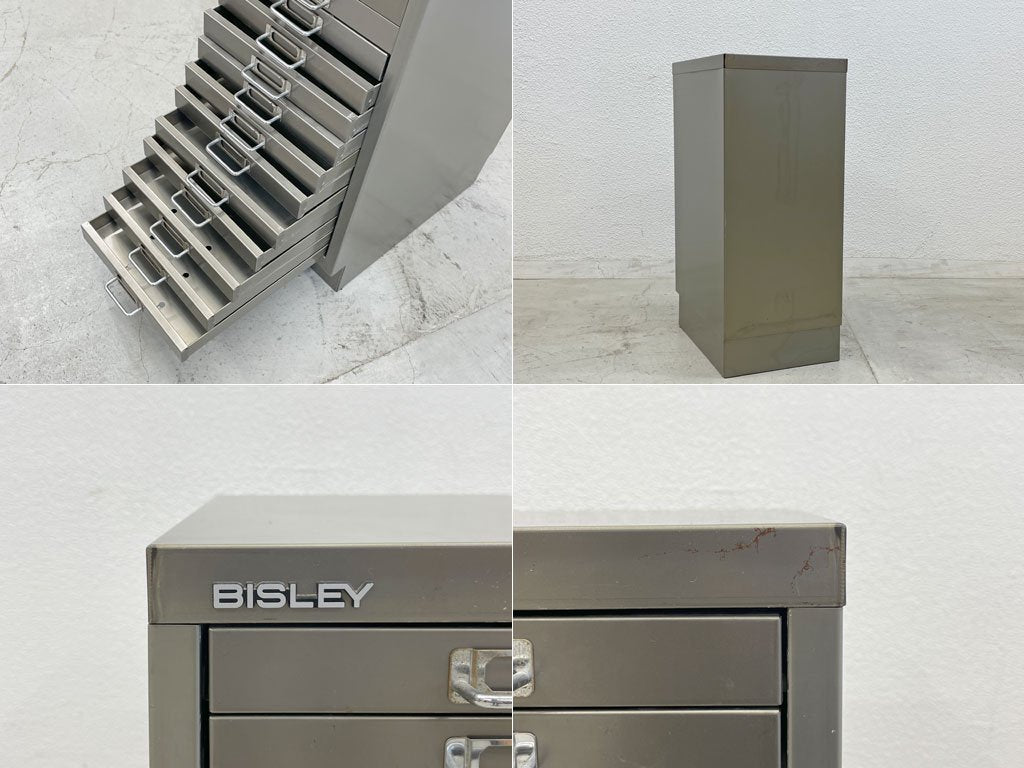 ビスレー BISLEY 29/10 + 29/16 A4サイズ対応 キャビネット シルバー 英国収納家具+アクメファニチャーオーダー 木製キャビネット 〓