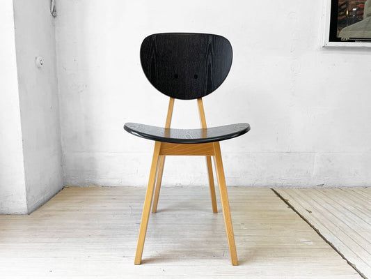 イデー IDEE ダイニングチェア DINING CHAIR ブラック 板座 食卓椅子 長大作 ジャパニーズモダン 廃番カラー 希少 ★