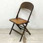 クラリン CLARIN MFG社製 ビンテージ Vintage フォールディングチェア FOLDING CHAIR 板座 折りたたみ インダストリアル アメリカ製 US家具 木味 B ●