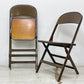 クラリン CLARIN MFG社製 ビンテージ Vintage フォールディングチェア FOLDING CHAIR 板座 折りたたみ インダストリアル アメリカ製 US家具 木味 B ●