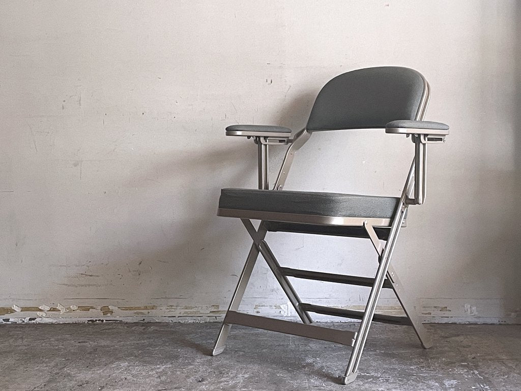 クラリン CLARIN フォールディング アームチェア フルクッション FOLDING CHAIR WITH ARM グレイヘザー 折畳み USA 米国 P.F.S 取扱い 2023年モデル ■