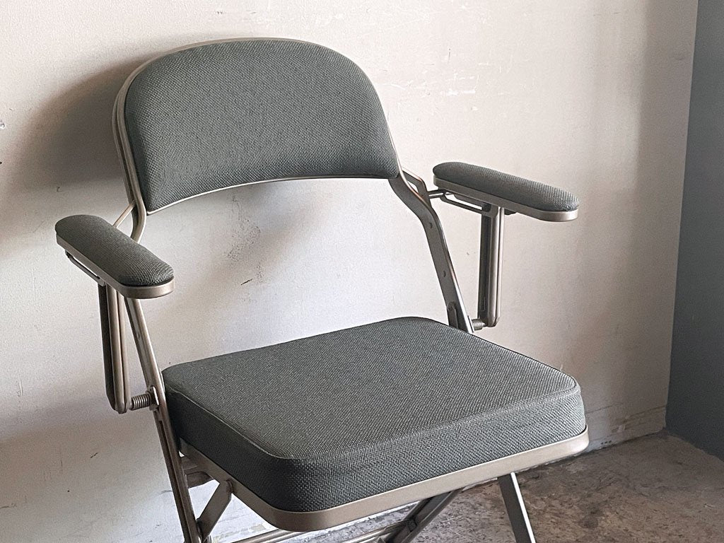 クラリン CLARIN フォールディング アームチェア フルクッション FOLDING CHAIR WITH ARM グレイヘザー 折畳み USA 米国 P.F.S 取扱い 2023年モデル ■