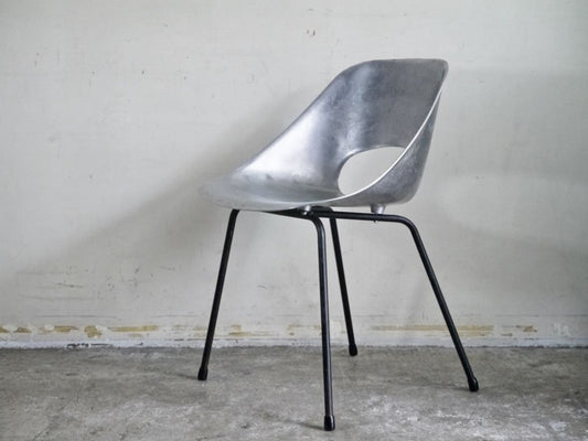 シュタイナー Steiner ビンテージ チューリップチェア Tulip Chair アルミキャスト製 ピエール ガーリッシュ Pierre Guariche 希少 ■