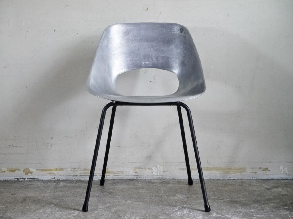 シュタイナー Steiner ビンテージ チューリップチェア Tulip Chair アルミキャスト製 ピエール ガーリッシュ Pierre Guariche 希少 ■