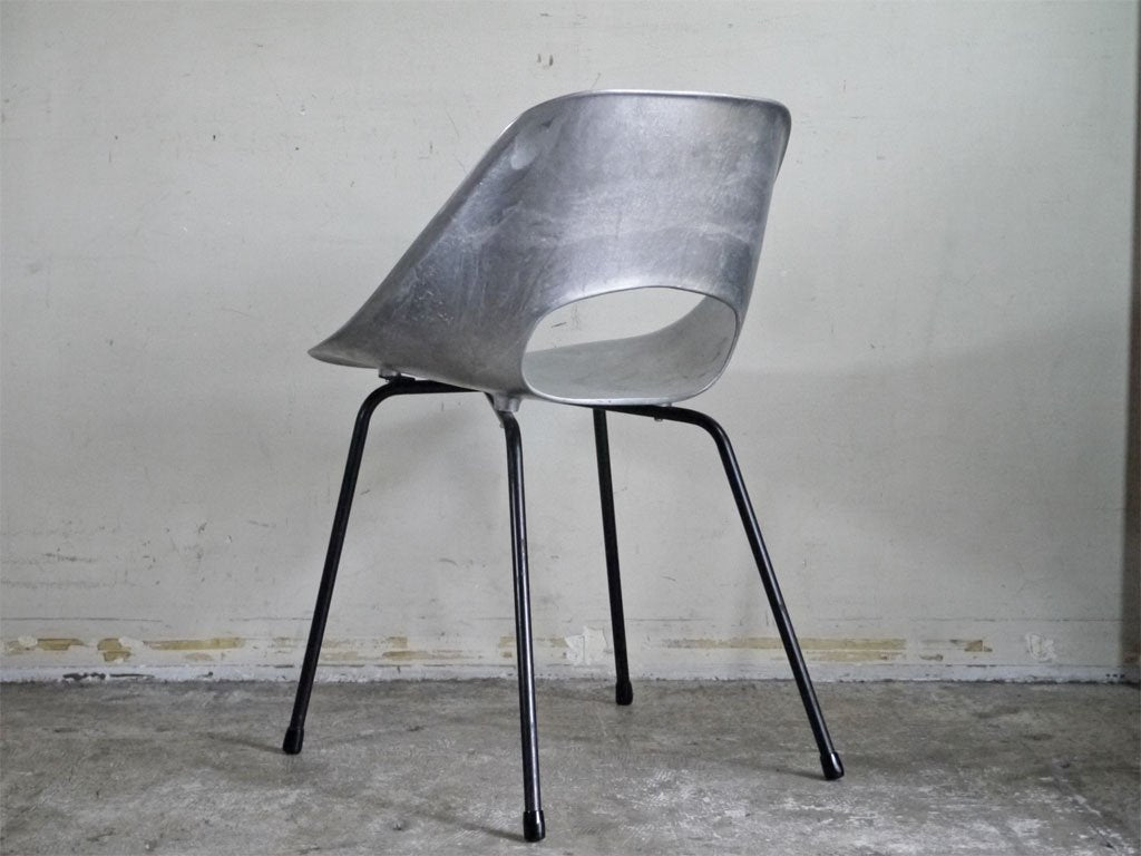 シュタイナー Steiner ビンテージ チューリップチェア Tulip Chair アルミキャスト製 ピエール ガーリッシュ Pierre Guariche 希少 ■