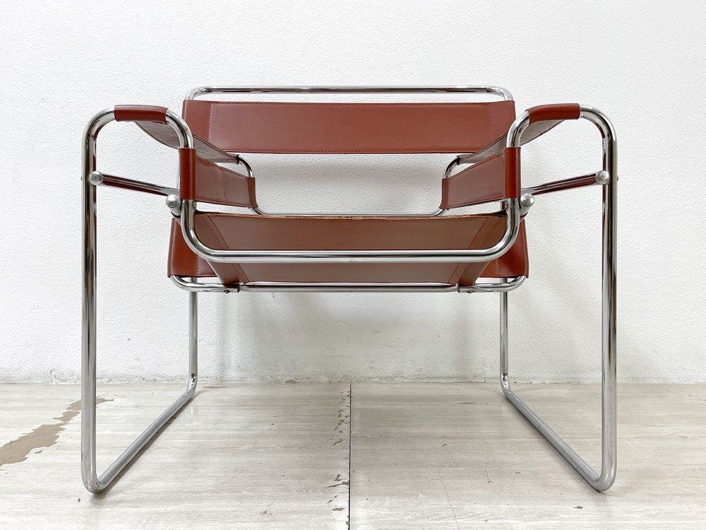 ワシリーチェア Wassily Chair 本革 マルセルブロイヤー バウハウス 名作家具 モダニズムデザイン リプロダクト品 B ●