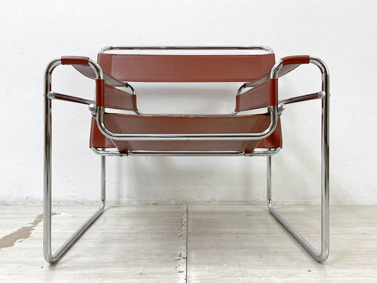 ワシリーチェア Wassily Chair 本革 マルセルブロイヤー バウハウス 名作家具 モダニズムデザイン リプロダクト品 B ●